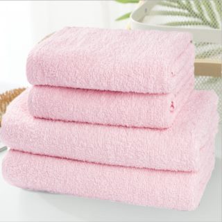 Komplet ręczników TANGO Pud. Róż 2x 50x100+70x140