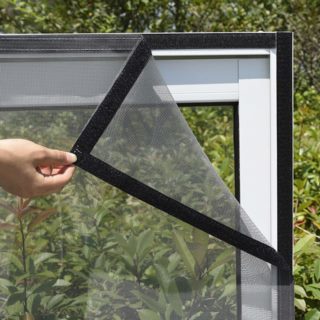 Moskitiera na okno 130x150cm czarna