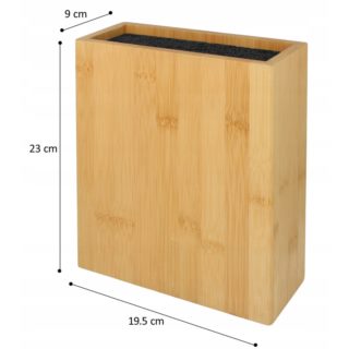 Bambusowy stojak na noże 23 cm 3318
