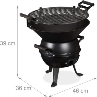 Grill węglowy żeliwny 2645+mata