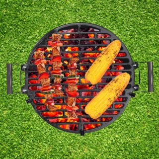 Grill węglowy żeliwny 2645+mata