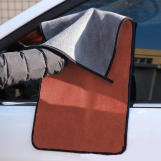 Dwustronna ściereczka z mikrofibry Szary + Brązowy