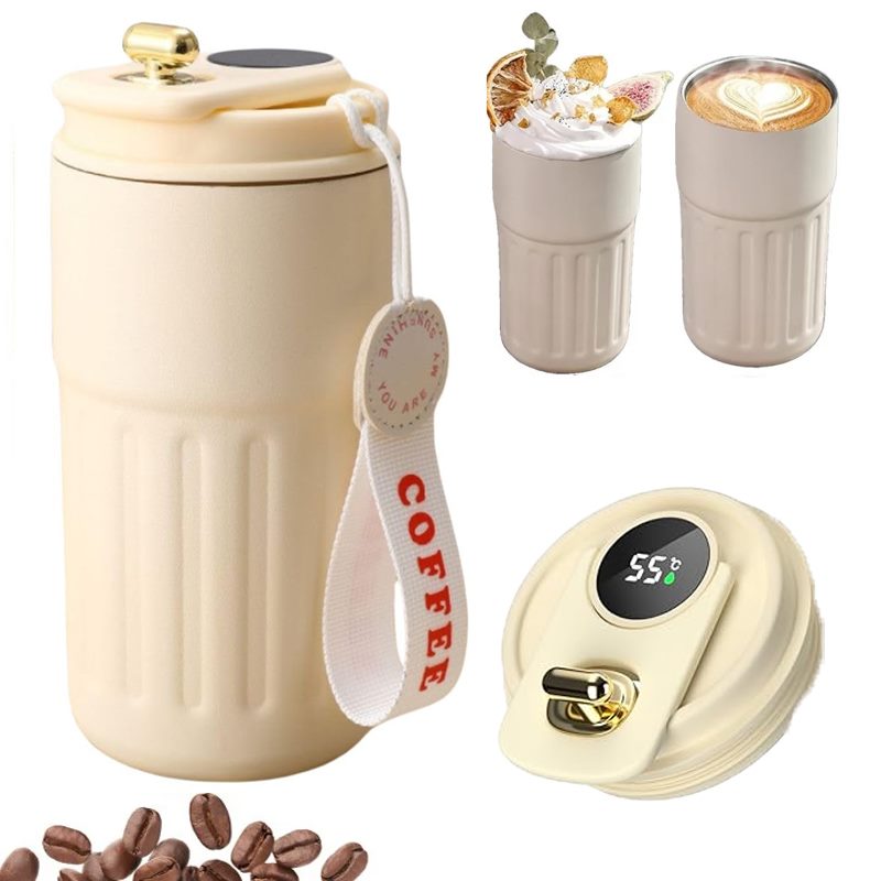 Kubek termiczny beżowy 10055