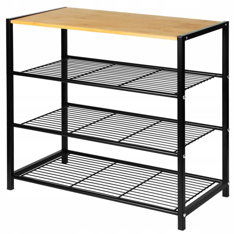 Regał na buty czteropoziomowy z blatem 3394/ 3425