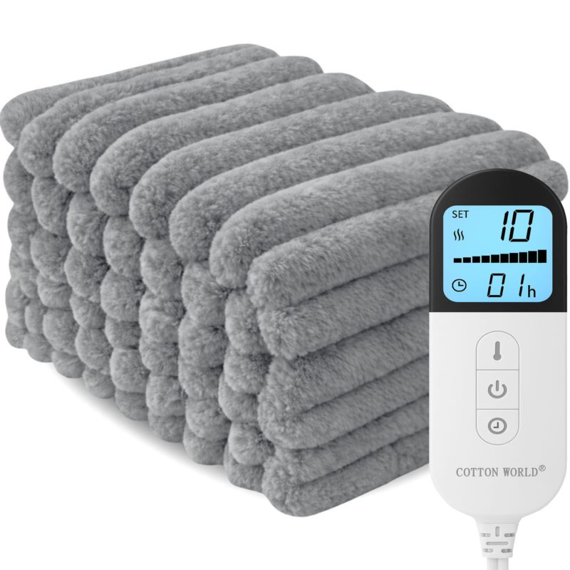 Koc elektryczny 180x160 cm KCE-1 szary