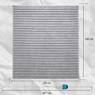 Koc elektryczny 180x160 cm KCE-1 szary Koc elektryczny 180x160 cm KCE-1 szary