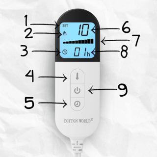 Koc elektryczny 180x160 cm KCE-1 szary Koc elektryczny 180x160 cm KCE-1 szary