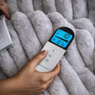 Koc elektryczny 180x160 cm KCE-1 szary Koc elektryczny 180x160 cm KCE-1 szary