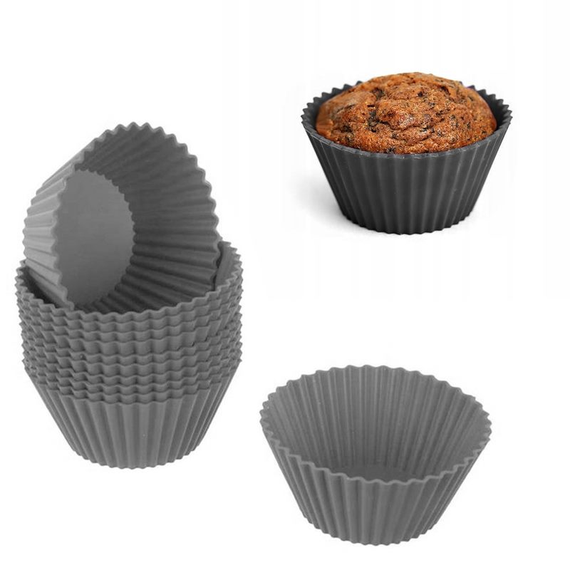 Silikonow foremki do muffinek 12 sztuk 1842