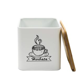 Zestaw 4 białych pojemników 4264 Zestaw 4 białych pojemników 4264