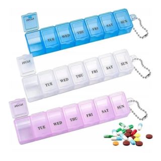 Organizer do leków prostokatny 1024 mix