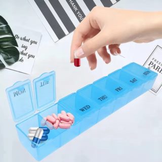 Organizer do leków prostokatny 1024 mix Organizer do leków prostokatny 1024 mix