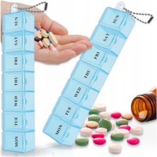 Organizer do leków prostokatny 1024 mix Organizer do leków prostokatny 1024 mix