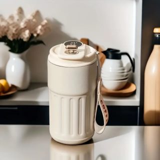 Kubek termiczny beżowy 10055