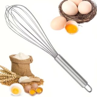 Trzepaczka metalowa do jajek HW-362