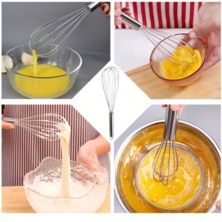 Trzepaczka metalowa do jajek HW-362
