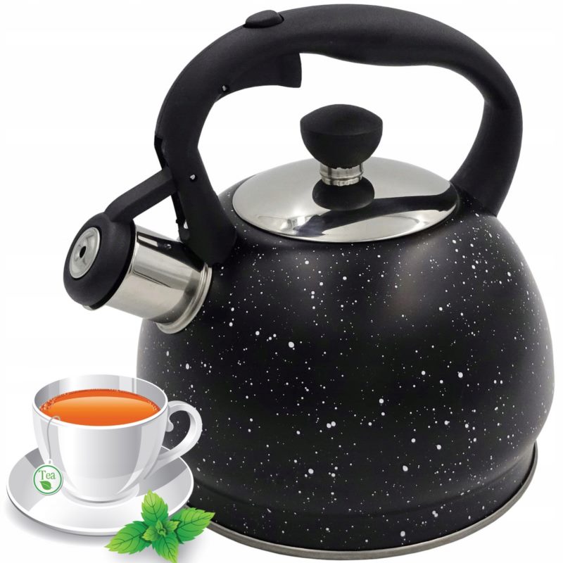 Czajnik z gwizdkiem czarny  1,8L 1427/ 2436
