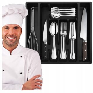 Wkład do szuflady czarny 2616