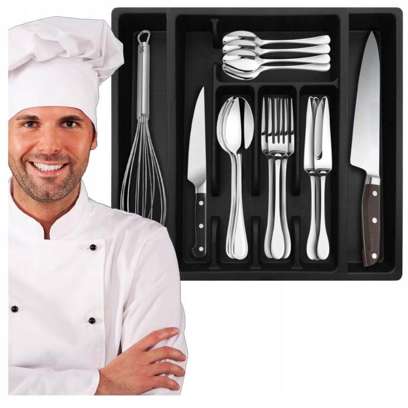 Wkład do szuflady czarny 2616