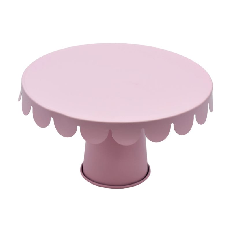 Patera na ciasto 23 cm różowa 2725