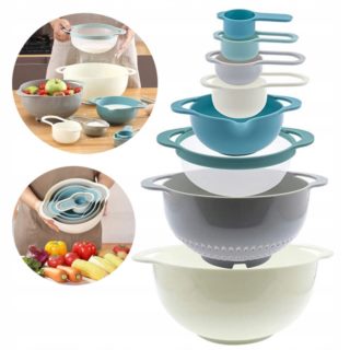 Zestaw kubków i misek pomiarowych 3206