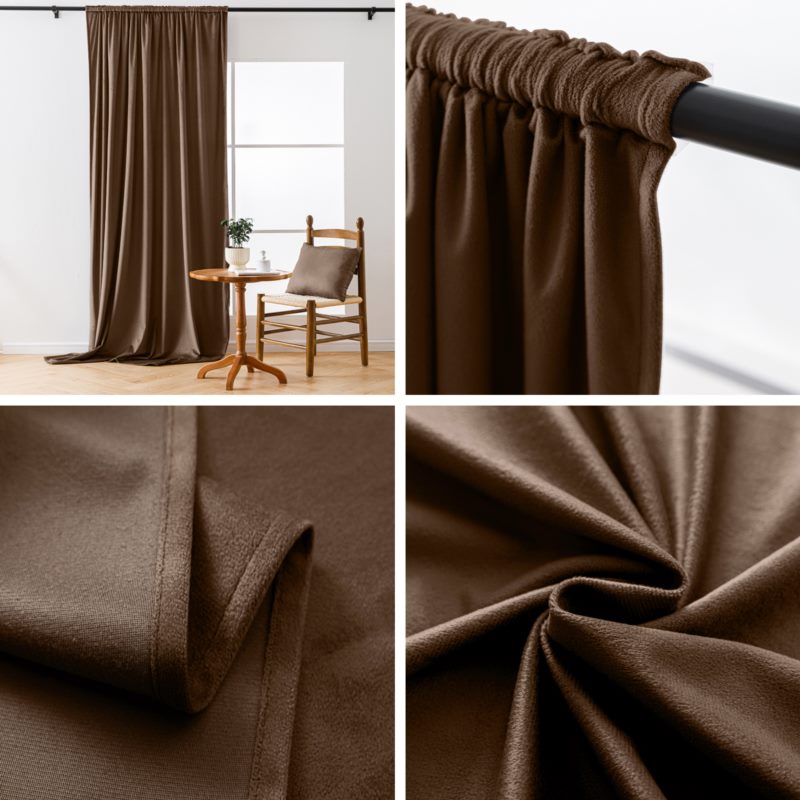 Zasłona Velvet 140x250cm welurowa przelotki 18