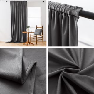 Zasłona Velvet 140x250cm welurowa taśma 19