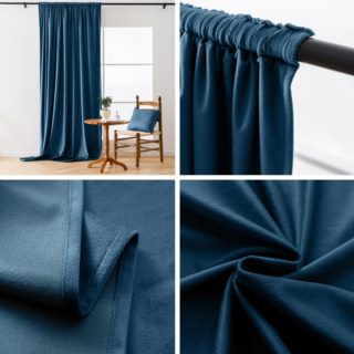 Zasłona Velvet 140x250cm welurowa taśma 26