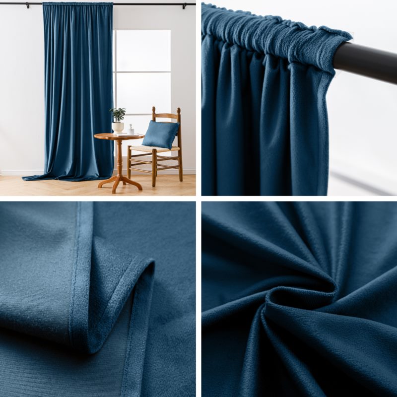 Zasłona Velvet 140x250cm welurowa taśma 26