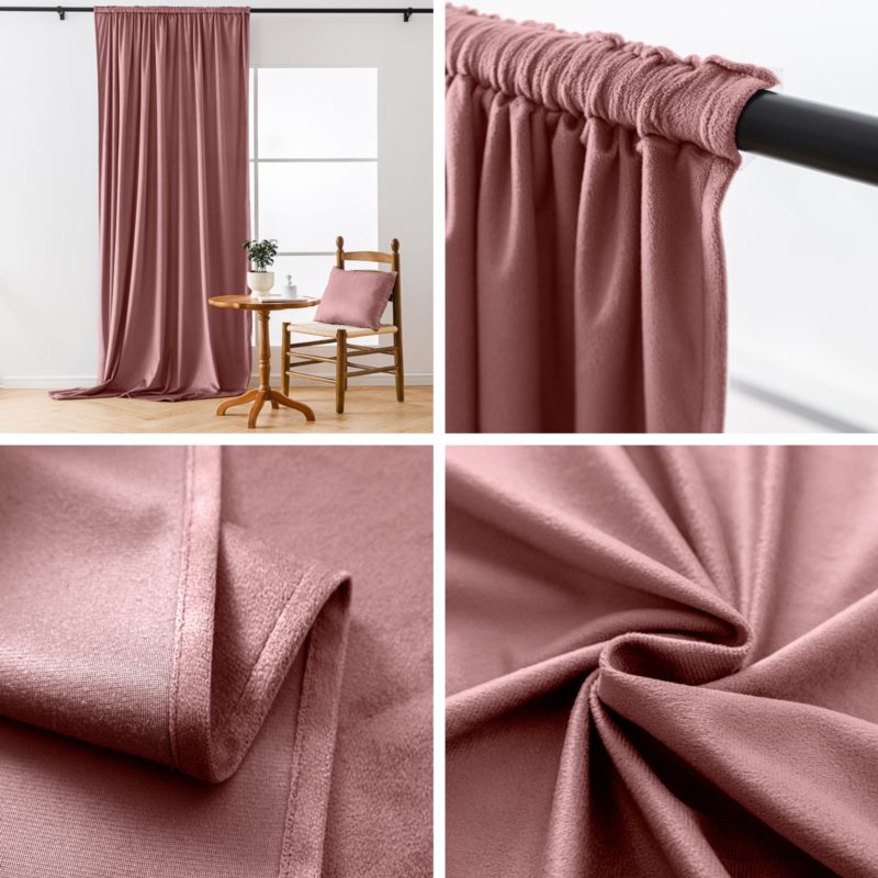 Zasłona Velvet 140x250cm welurowa taśma 14