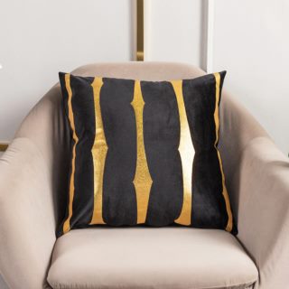 Poszewki dekoracyjne welurowe czarny 333