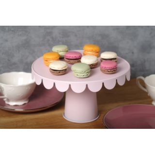 Patera na ciasto 23 cm różowa 2725