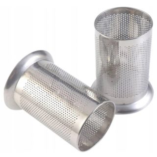 Pojemnik na sztućce metalowy srebrny A2009